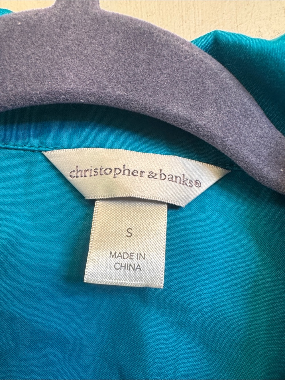 Christopher & Banks Teal Jacket - Picture 2 of 4